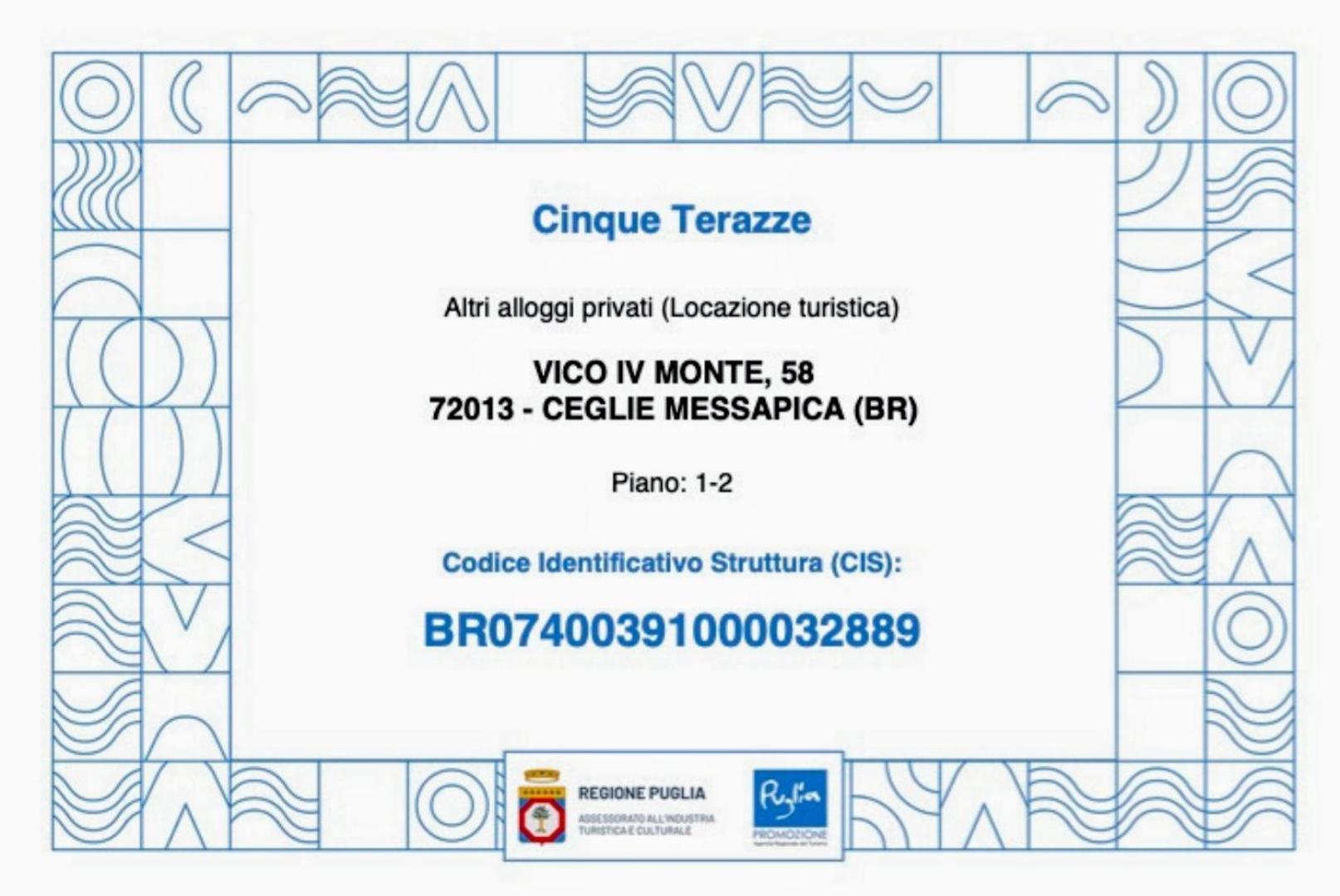 Cinque Terrazze: Freshly Renovated 2-Bedroom House Ceglie Messapica Luaran gambar